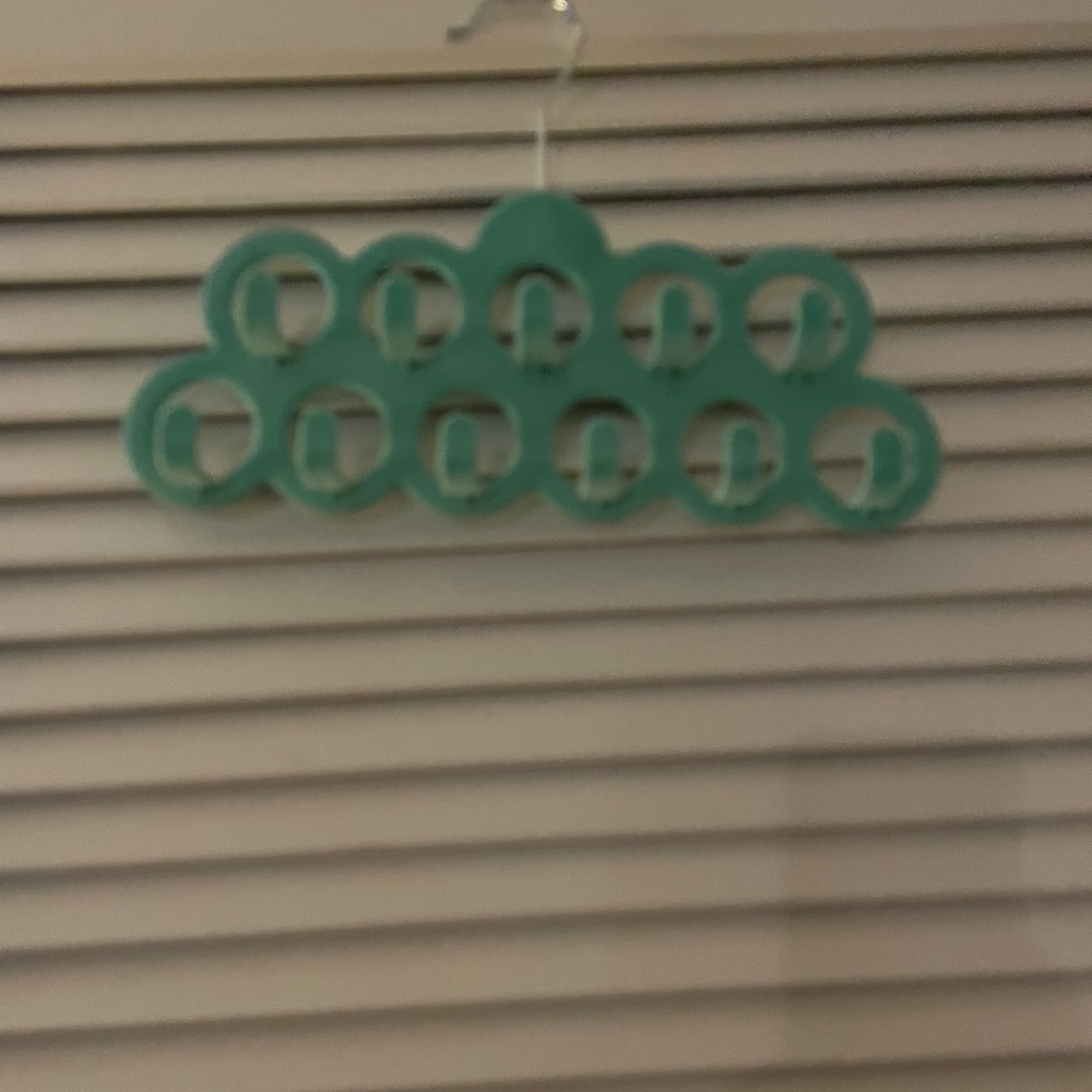 Teal Hanging Scarf Organizer